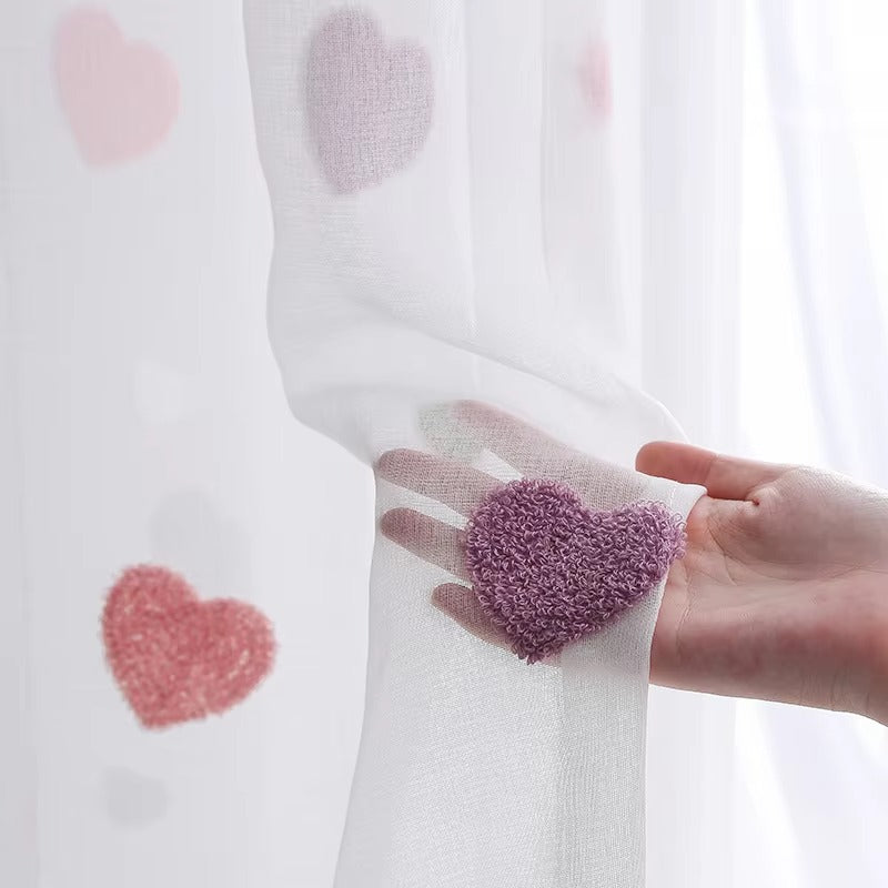 AiFish Floral Beaded Curtains Polyester, 1 Panel