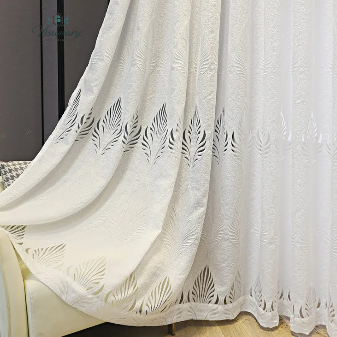 Visionary Living Solutions privacy sheer curtains allowing soft natural daylight
