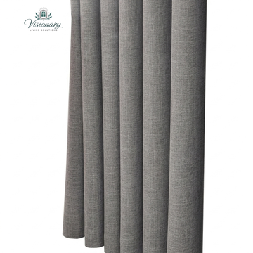 Visionary Living Solutions European sheer curtains with elegant 3D leaf pattern design