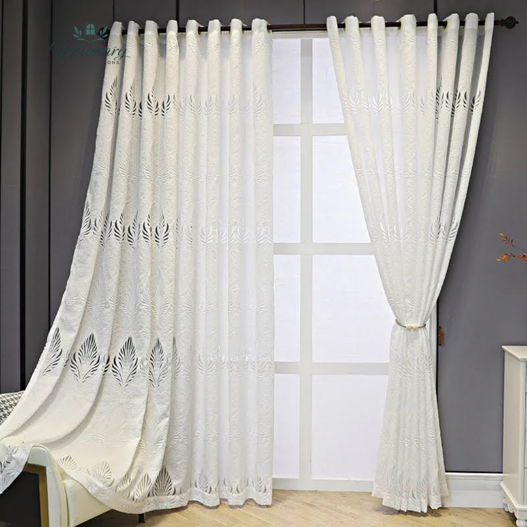 Visionary Living Solutions light filtering voile window drapes for living room décor