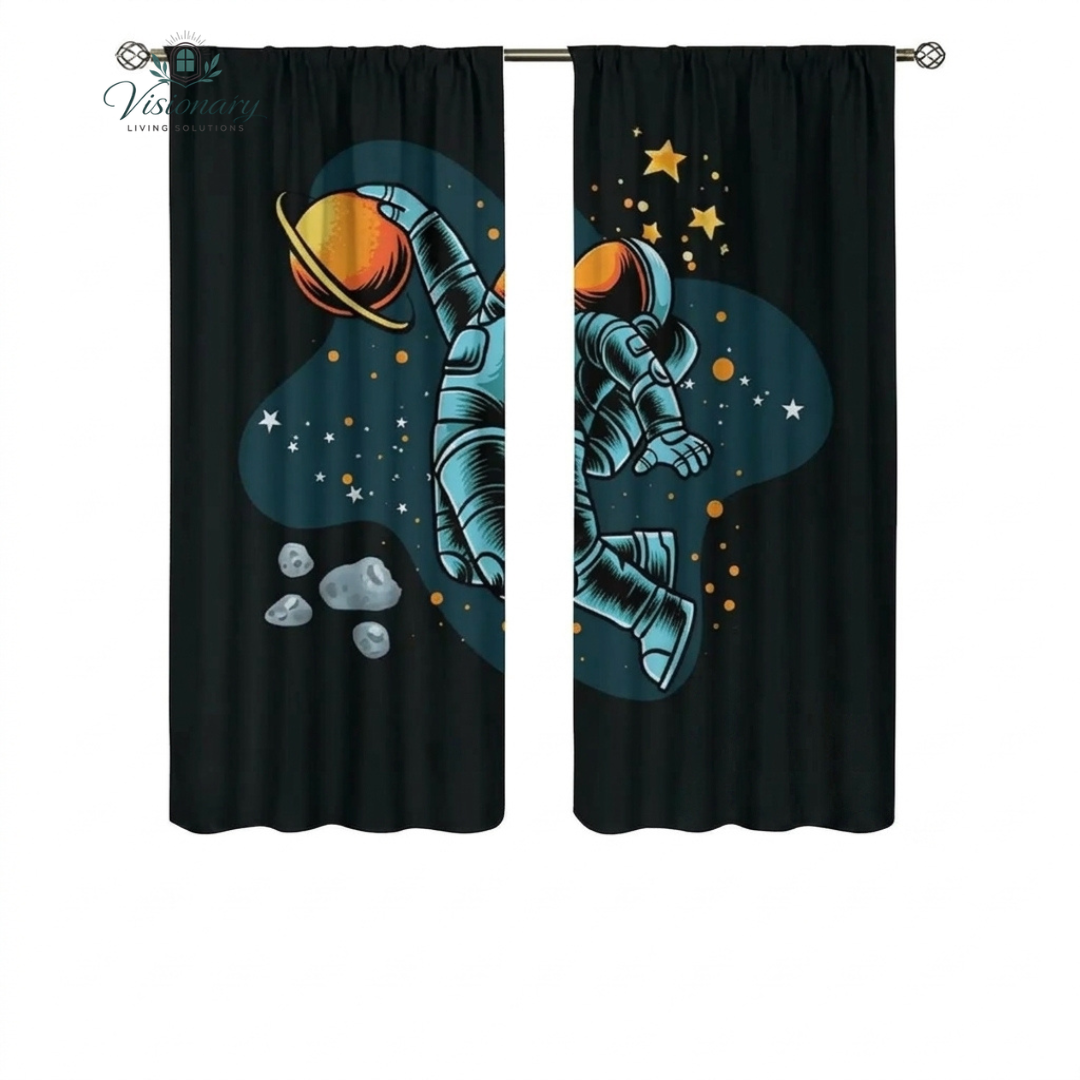 Visionary Living Solutions cartoon panda blackout curtains for 70-90 percent light blocking kids room sleep curtains