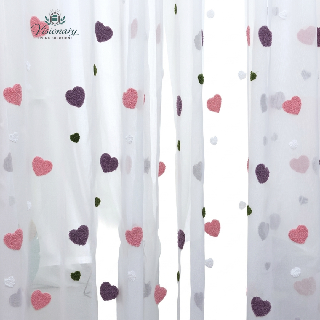 Visionary Living Solutions durable polyester space curtains for children’s bedroom with playful cosmic design